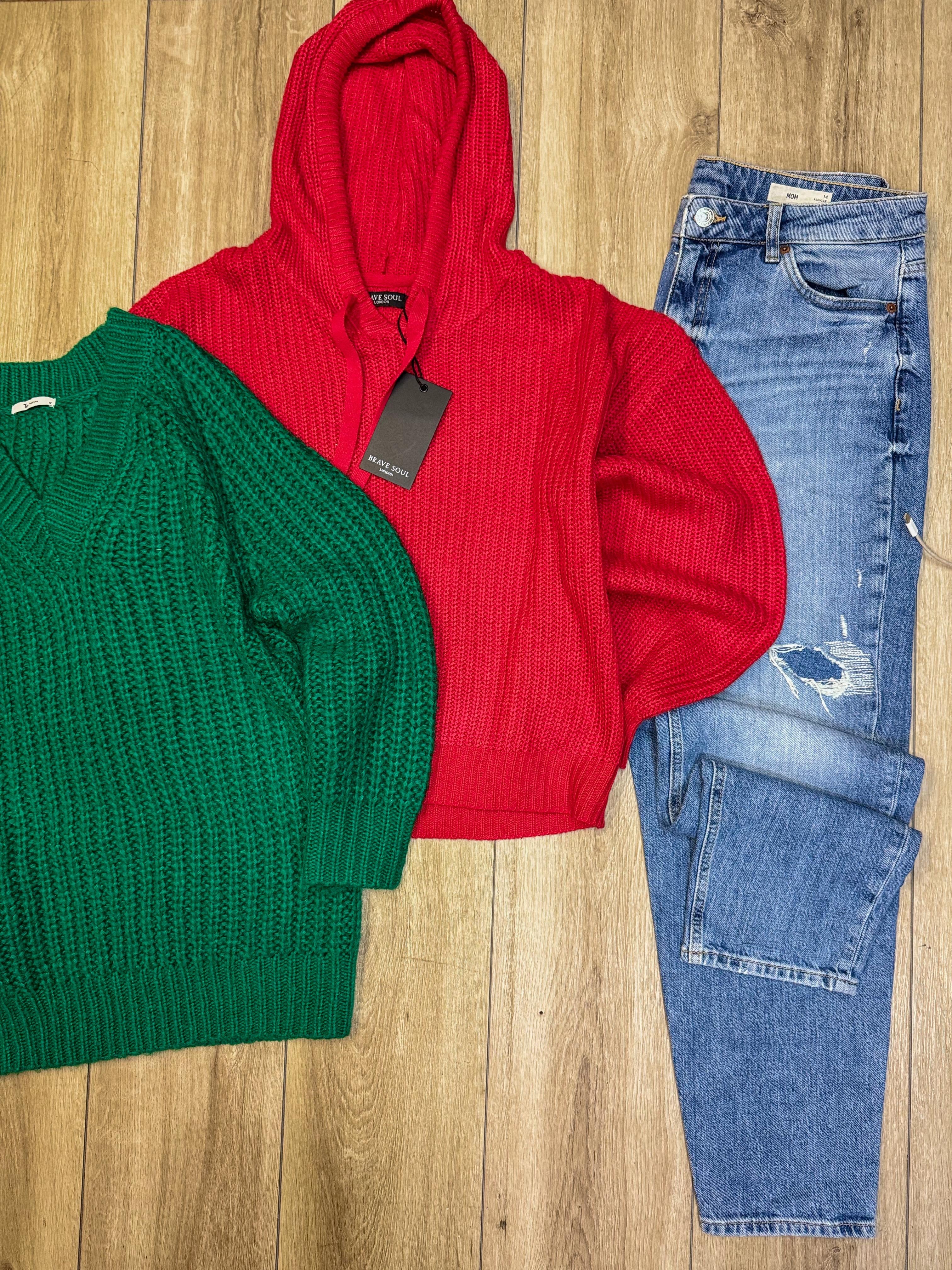 OUTFIT COLOR BLOCK PUNTO & DENIM – STREET CASUAL